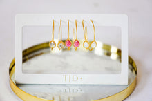 Load image into Gallery viewer, Skylar Stone Hoops