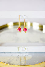 Load image into Gallery viewer, Skylar Stone Hoops