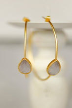 Load image into Gallery viewer, Skylar Stone Hoops