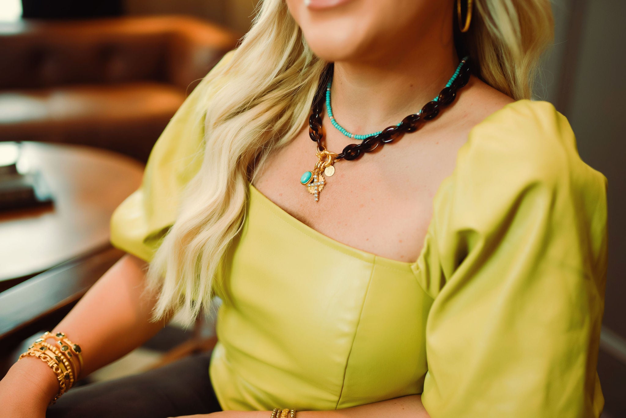 Tortoise Link Necklace – Tatum James Designs