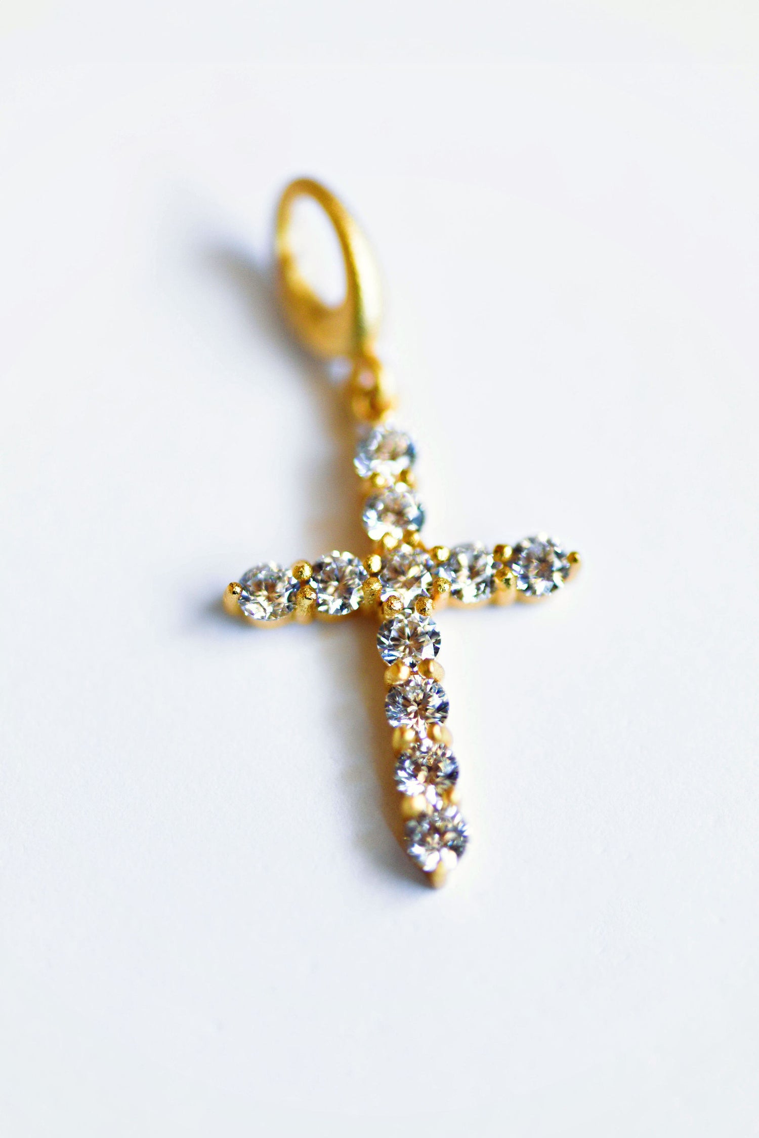 CZ Cross Charm